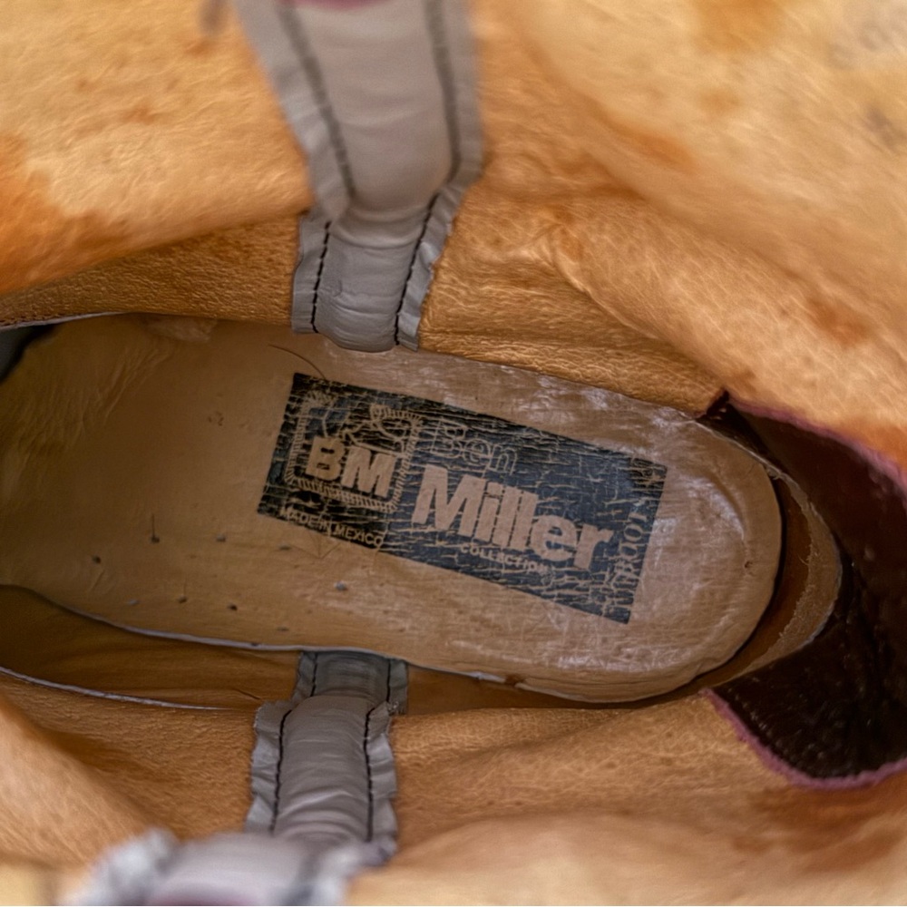 Ben Miller Burgundy Leather Boots - Picture 7 of 7